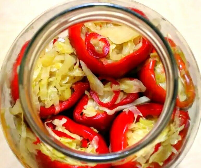 Фаршированный перец: оригинальный и вкусный рецепт с капустой на зиму