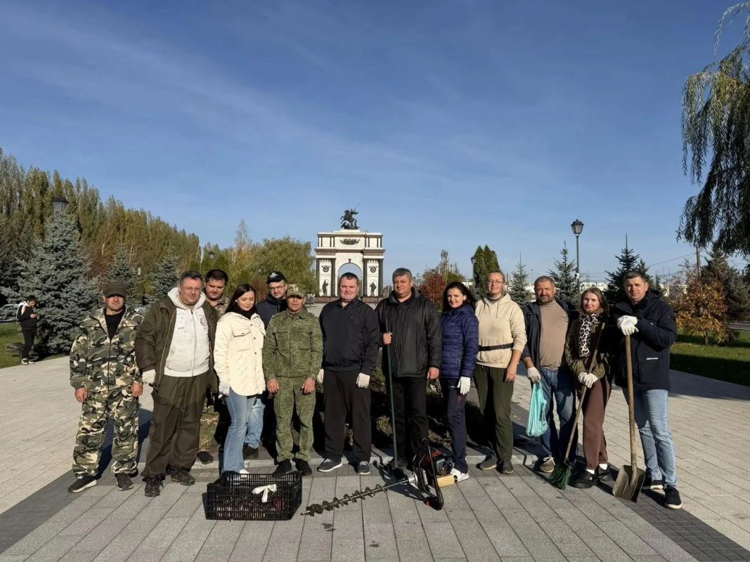 На Триумфальной арке вновь будут цвести тюльпаны