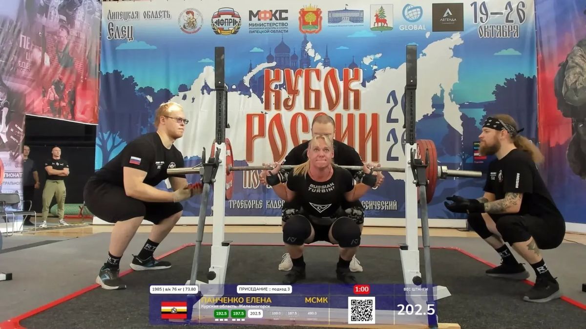 Курские пауэрлифтеры завоевали золото и установили два рекорда на Кубке России