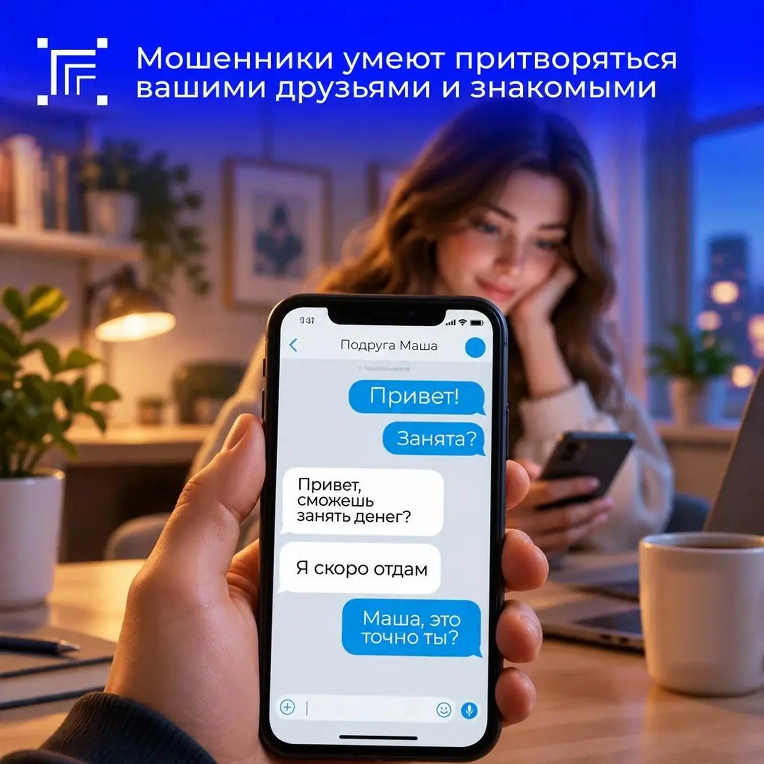С помощью ИИ и материалов из открытых источников (фото, видео) злоумышленники создают убедительные подделки и имитируют переписку от лица реальных людей